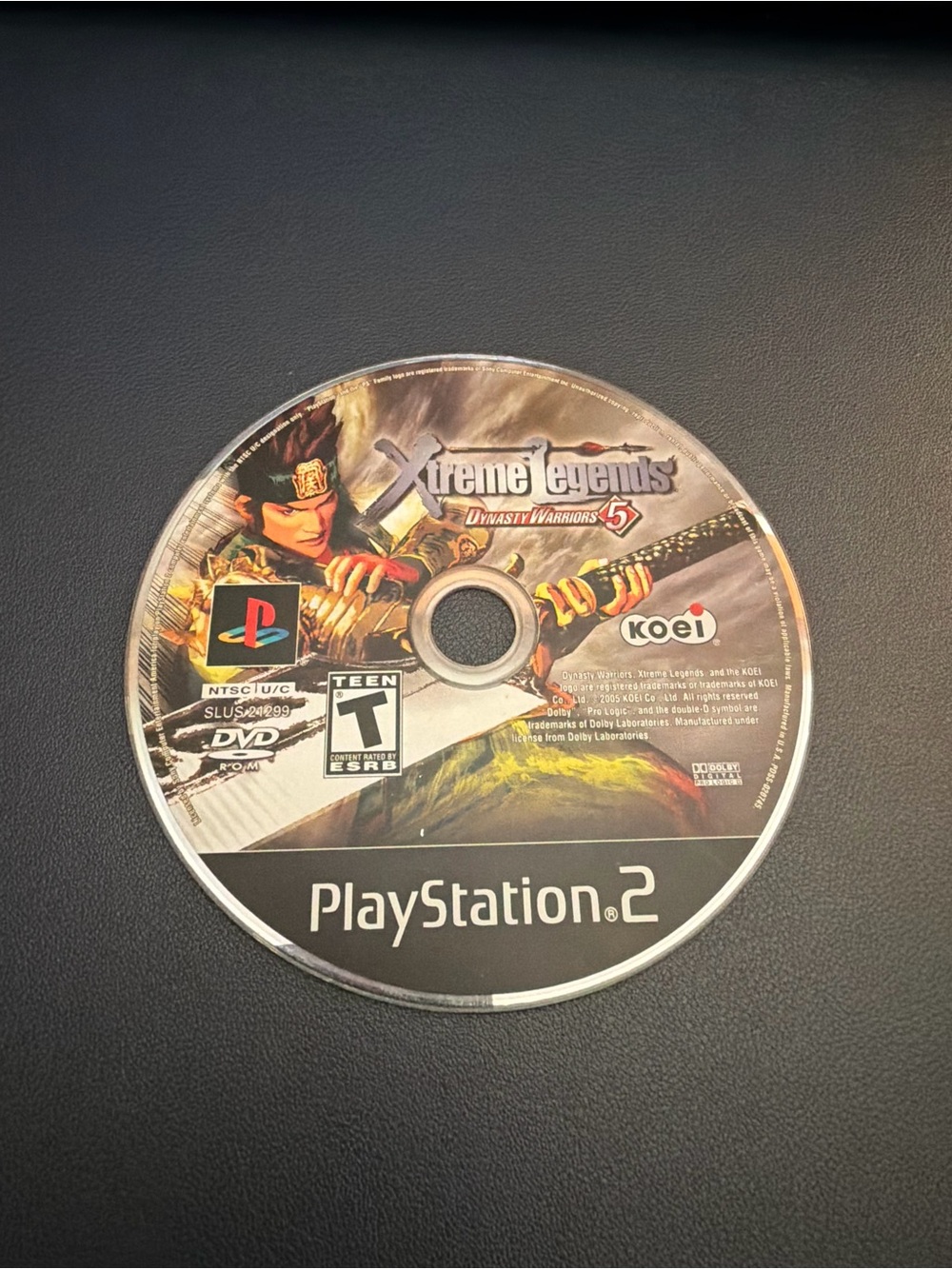 PlayStation 2 Xtreme Legends Dynasty Warriors 5 Disc